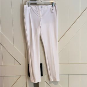 White mid rise skinny Express dress pants NWT